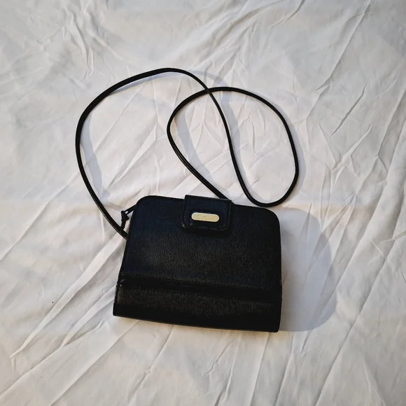 LIZ CLAIBOURNE GENIUNE LEATHER CROSSBODY BAG – VINTAGE - Picture 9 of 9